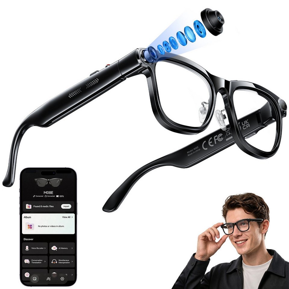 Photography Lighting Indoor - AI Smart Glasses with ChatGPT Real-Time