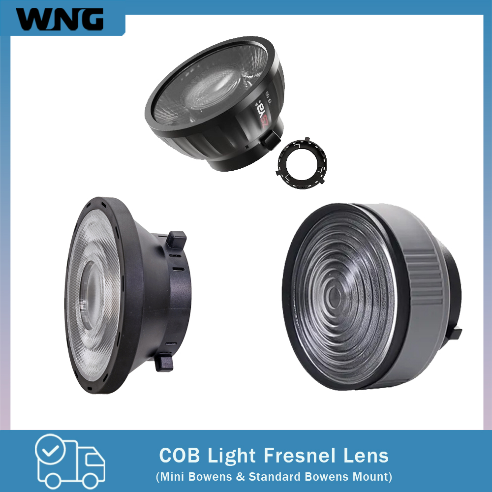 Photography Lighting Spotlight - Fresnel Lens 15-55 Degree Adjustable Focus