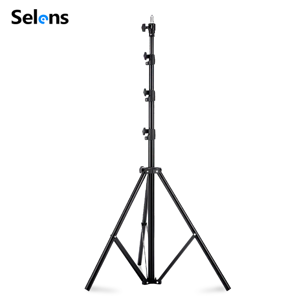 Photography Lighting Reflectors - Selens 2.2~3.95m Air-Cushion Light Stand Aluminum