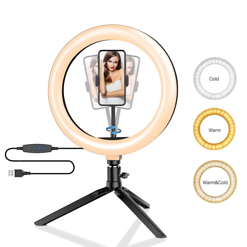 Photography Lighting Spotlight - 26cm 10 inch Led Ring Selfie