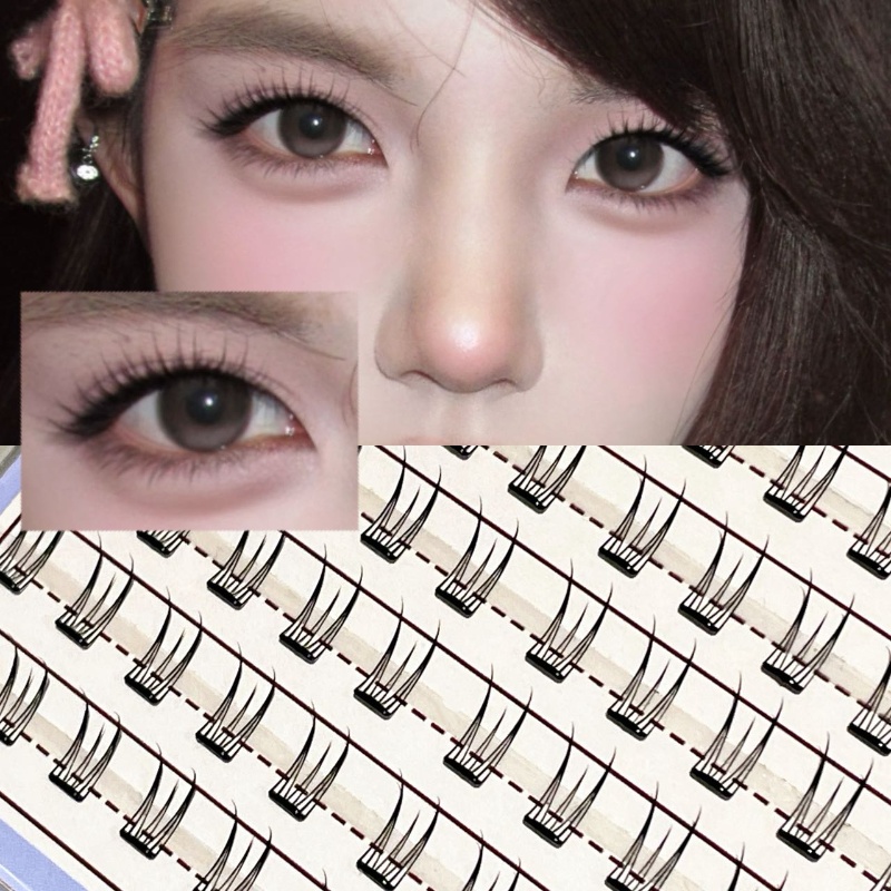 Photography Lighting Indoor - Mixiaohe Glue-Free Thin Slice Lashes 4