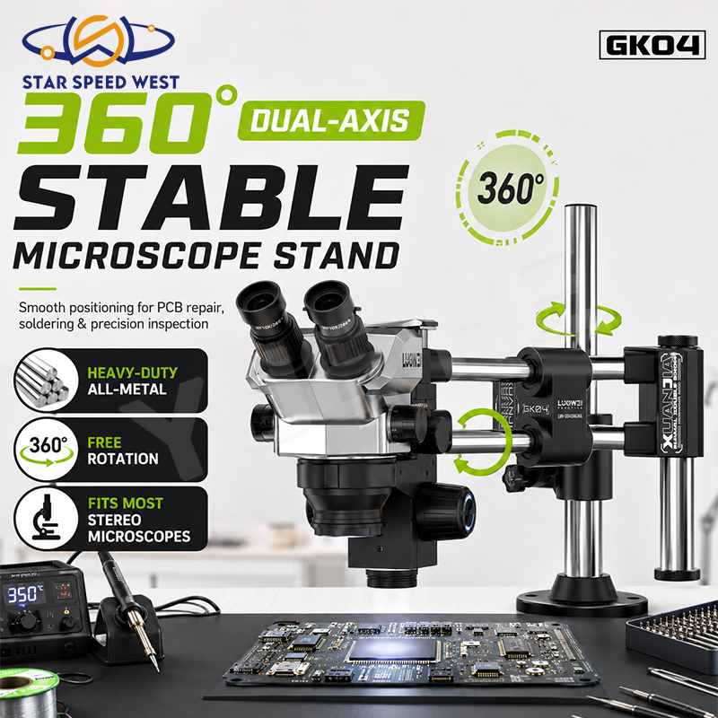 Boom Arm Stand - LUOWEI LW-GK04 Dual Axis Double Boom