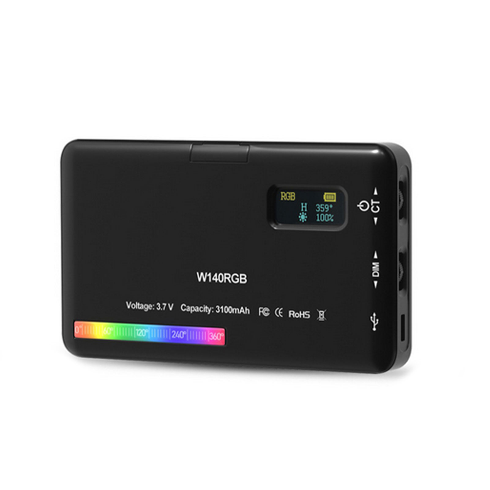 Photography Lighting Spotlight - RGB Modes Mini Spotlight Fill Light
