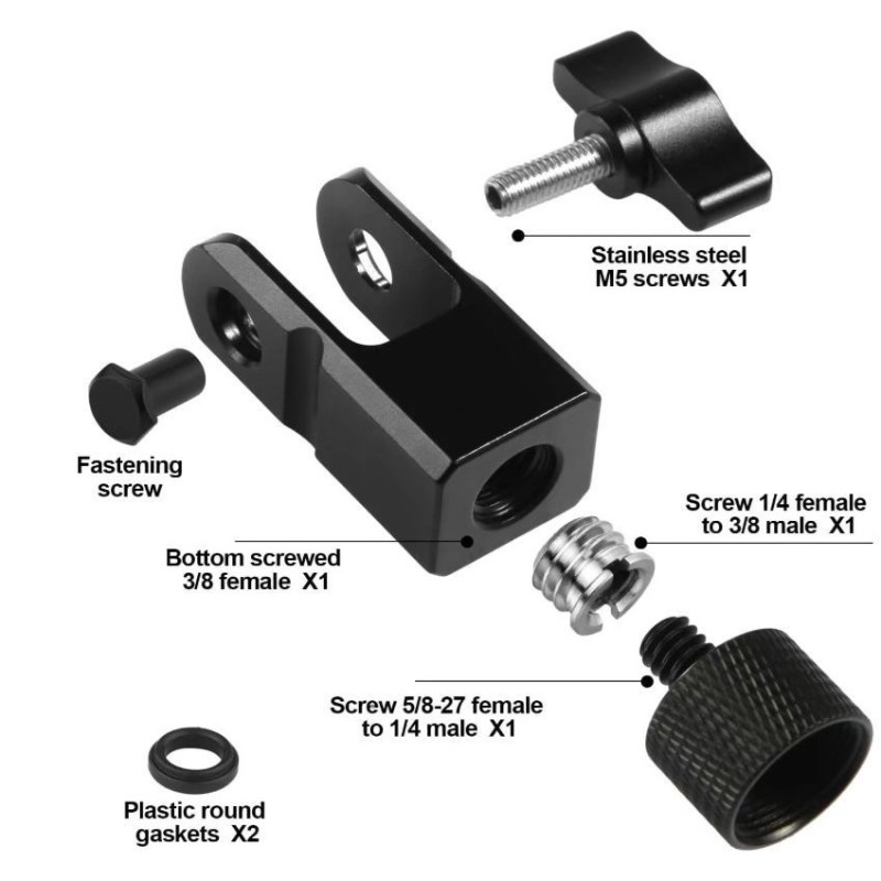 DT76 Microphone Adapter 3/8-In - Boom Arm Stand ulasan dan harga