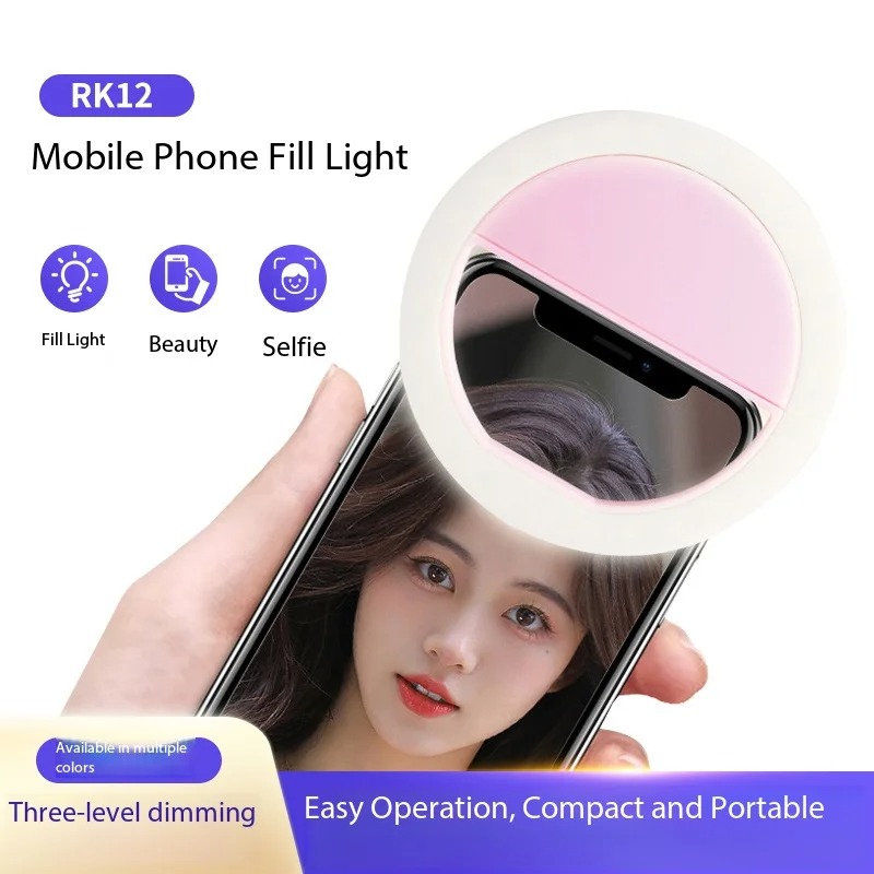Rechargeable Clip On Selfie Ri - Photography Lighting Spotlight ulasan dan harga