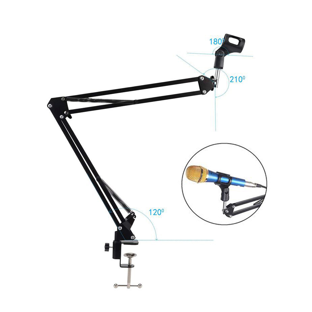 Foldable Metal Extendable Micr - Boom Arm Stand ulasan dan harga