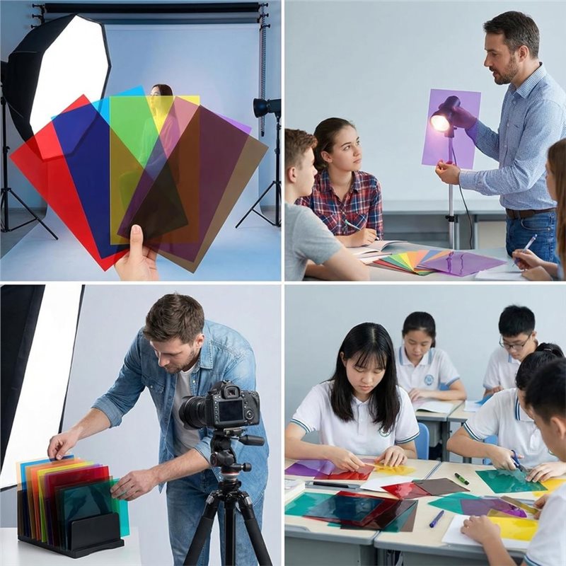 ABDJ-A4 PVC Sheets In 9 Colors - Photography Lighting Diy ulasan dan harga