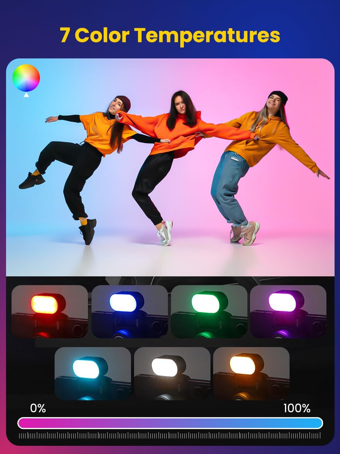 AOCHUAN Mini RGB Magnetic Fill - Photography Lighting Spotlight ulasan dan harga