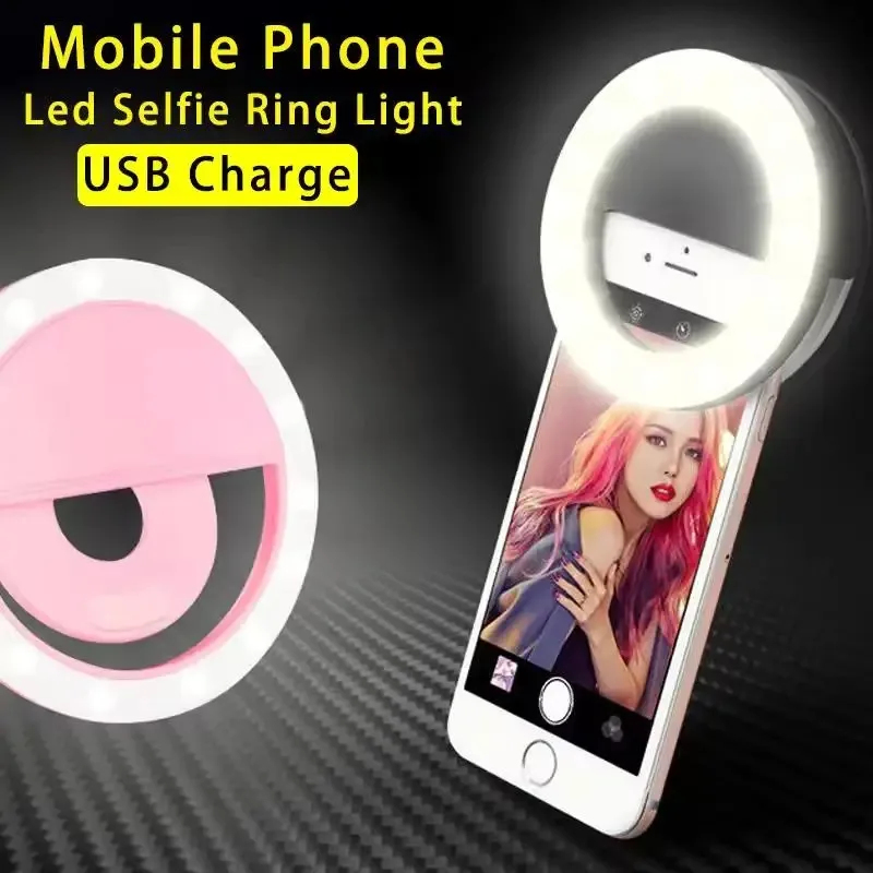 Clip-On LED Selfie Ring Light, - Photography Lighting Spotlight ulasan dan harga