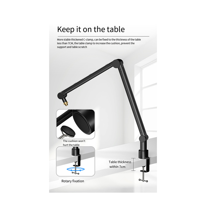 SYDS 360 Degree Adjustable Mic - Boom Arm Stand ulasan dan harga