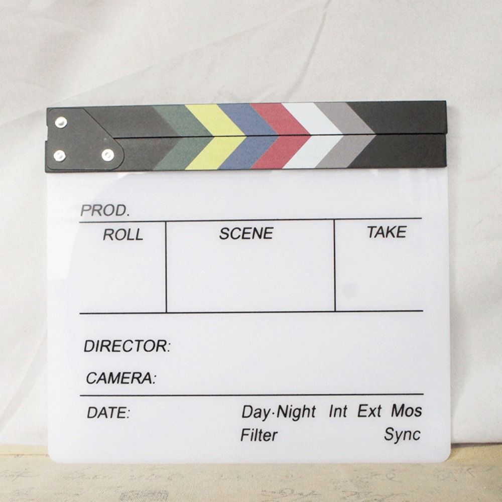 Acrylic Regisseur Scene Clappe - Photography Lighting Led ulasan dan harga