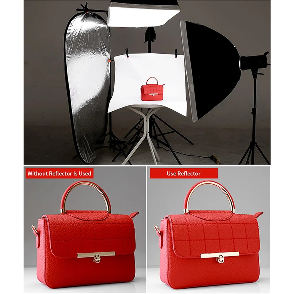 60/80/110CM 5-in-1 Collapsible - Photography Lighting Reflectors ulasan dan harga