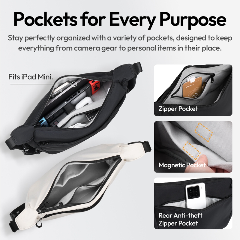 Ulanzi HMN1 Lunar Sling Bag Wh - Photography Lighting Indoor ulasan dan harga