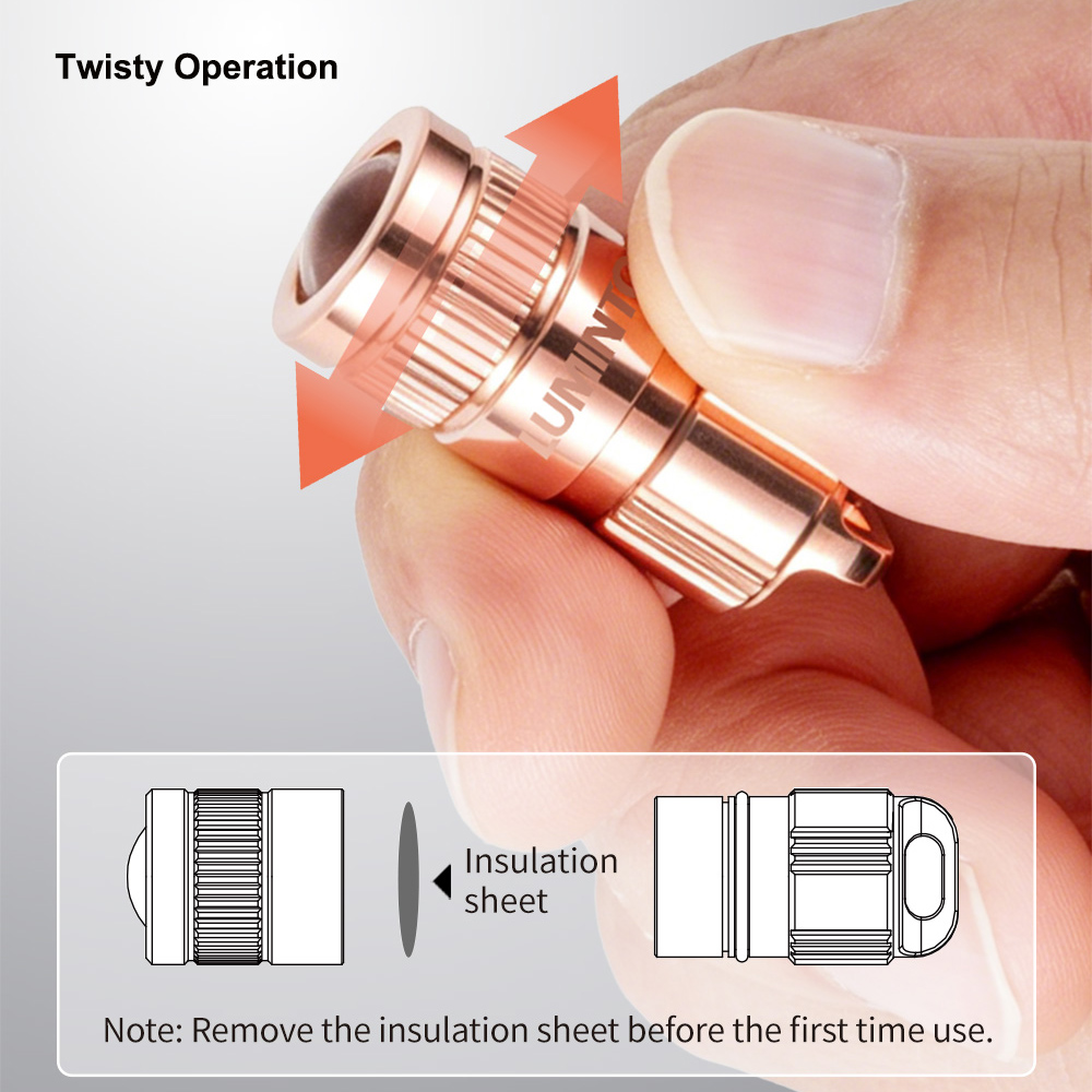 Copper Flashlight EDC LED Pock - Snoot Flash Modifier ulasan dan harga