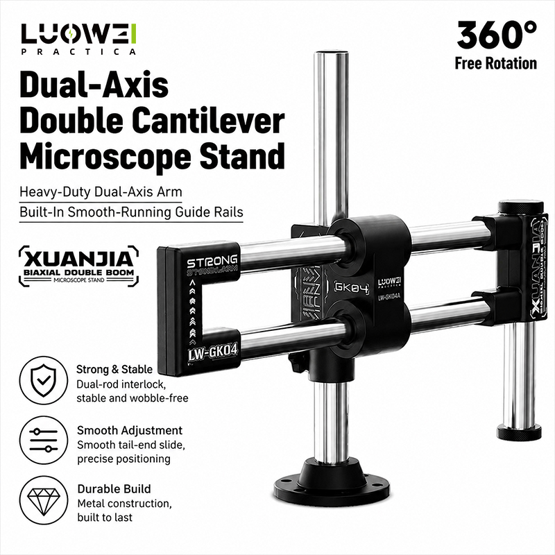 LUOWEI LW-GK04 Dual Axis Doubl - Boom Arm Stand ulasan dan harga