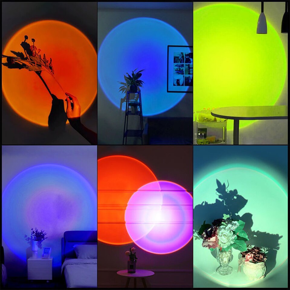 ZK40 LED Sunset Lamp Nightligh - Photography Lighting Diy ulasan dan harga