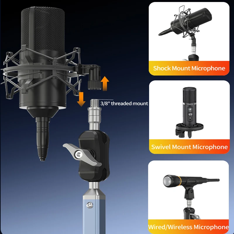 Professional Dual Suction Cup  - Boom Arm Stand ulasan dan harga