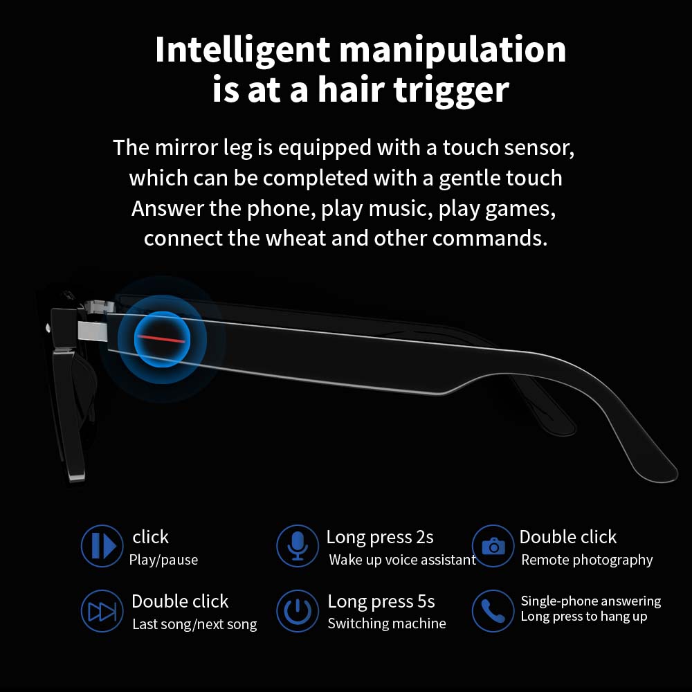 SENBONO E13 Smart Glasses:Blue - Photography Lighting Indoor ulasan dan harga